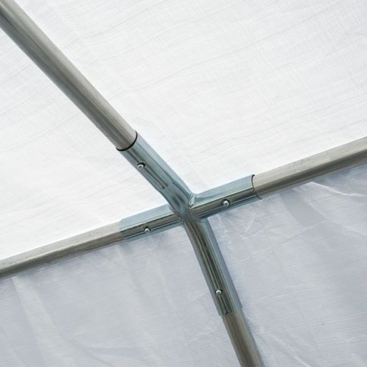 4 x 8m Heavy-duty Outdoor Carport Party Event Tent, Patio Gazebo Canopy Pavilion with 4 Sidewalls, 8 Windows, White