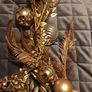 Luxury gold bauble christmas garland Image 7