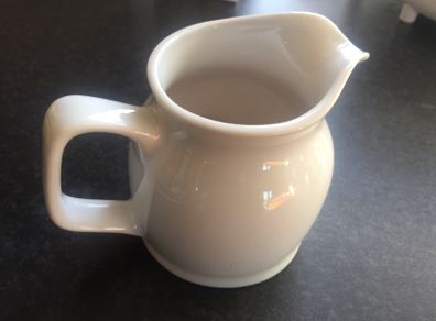 royal genware white jug