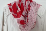 Pashmina - Scarf Red/White Polka Dot
