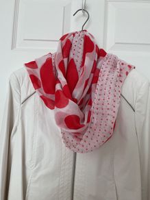 Pashmina - Scarf Red/White Polka Dot