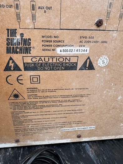 The Singing Machine STVG500 Karaoke System