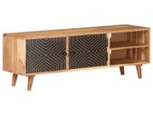 TV Cabinet 115x30x39 cm Solid Acacia Wood