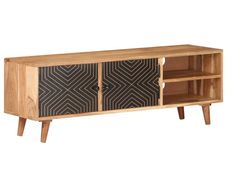 TV Cabinet 115x30x39 cm Solid Acacia Wood