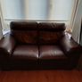 natuzzi brown leather sofa Image 4