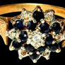 Vintage Hallmarked 14ct Gold/Diamond Cluster Image 4