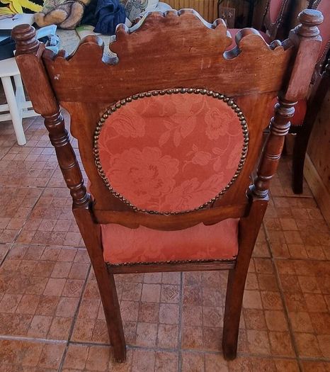 Three Edwardian Upholstered Mahogany Chairs