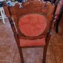 Three Edwardian Upholstered Mahogany Chairs Image 4