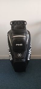 Ping DLX Black Leather Cart Golf Bag