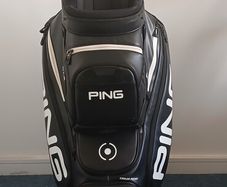 Ping DLX Black Leather Cart Golf Bag