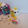 Kawaii Crush Day and Night  Slumber Party Dolls Set Rare! Image 3