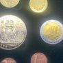 United Kingdom Scotland 2003 pattern prototype euro proof coin collection three graces gold plated Image 5