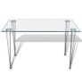 Dining Table with Glass Top Transparent Image 4