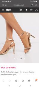 ASOS Rose gold sandals