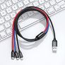 Baseus Three Primary Colors 3 In 1 Phone Cable Image 5