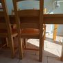 Solid wood kitchen table and 8 chairs Image 7