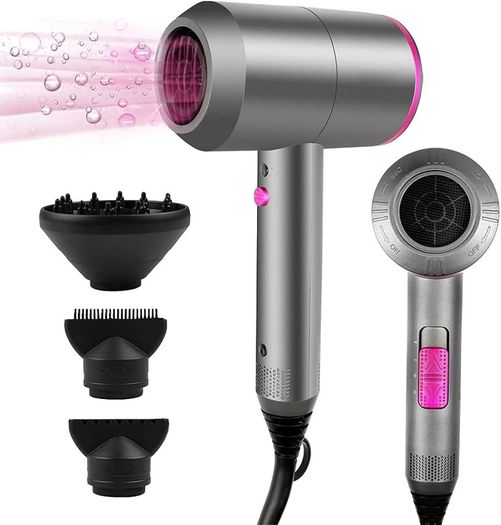 FREE EXPRESS SHIPPING Professional Hair Dryer 2000W Powerful AC Motor Quick Drying Ionic Hairdryer with 2 Speed 3 Heat Setting, Cool Shot Button with 1 Diffuser & 2 Concentrator