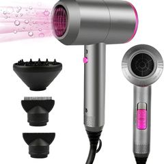 FREE EXPRESS SHIPPING Professional Hair Dryer 2000W Powerful AC Motor Quick Drying Ionic Hairdryer with 2 Speed 3 Heat Setting, Cool Shot Button with 1 Diffuser & 2 Concentrator