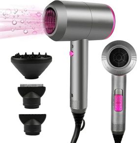 FREE EXPRESS SHIPPING Professional Hair Dryer 2000W Powerful AC Motor Quick Drying Ionic Hairdryer with 2 Speed 3 Heat Setting, Cool Shot Button with 1 Diffuser & 2 Concentrator