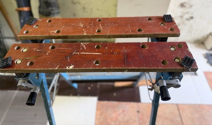 Black & Decker Workmate 400 Workbench & 2 Steel Frame Work Trestles