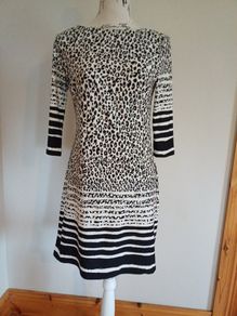 Size 10 Black and White Dress