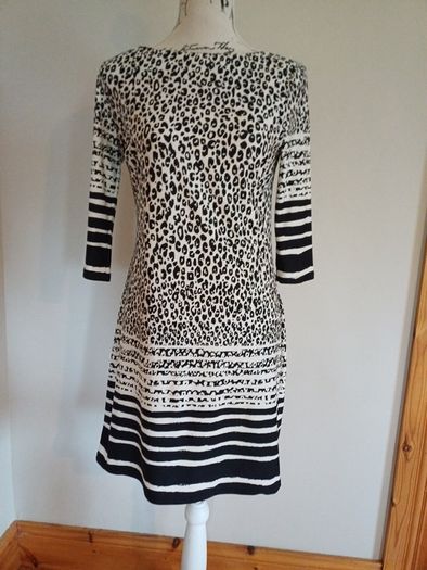 Size 10 Black and White Dress