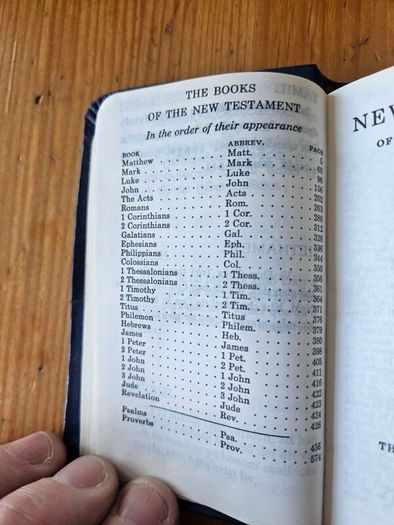 New Testament- Psalms Proverbs. X 2 Vintage 1980s  Pocket Size Hardback In Good Condition.  See Photos For Same.