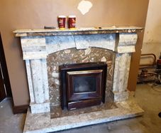 Marble fireplace