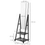 Full-Length Dressing Mirror with Wheels Image 5