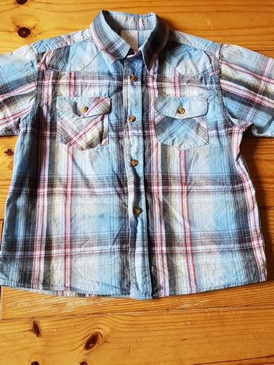 Blue Check Shirt Age 6