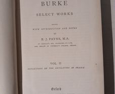 Burke - Select Works: Reflections on the Revolution in France by E.J. Payne 1888 Edition