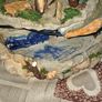A Very Large Water Fountain Native American Teepee Camp scene Figures cooking over a Fire. Postage Available or Collection Image 4