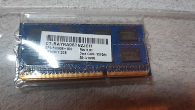 Laptop Pc Memory Ram Ddr3 So-dimm 204 Pin - 2048mb 2gb Sticks