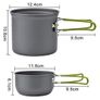 Camping Cookware Set, Camping Pot with Stove Picnic Hiking Utensil Gear Picnic Cookware Cooking Tool Set Image 7