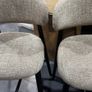 4 x Beige Fabric Counter Bar Stools Like New Image 2