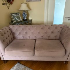 Pink sofa