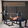 Squat Rack Multi-Function Barbell Rack Height Adjustable Dip Stand Home Gym Weight Lifting Bench Press Dip Station Push up Portable Strength Training Dumbbell Rack Image 5