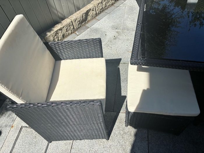garden furniture rattan cube
