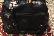 Leather Travel Bag, dimensions: 50cm x 53cm x 23cm