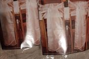 Christmas Silver Chair Bows x2