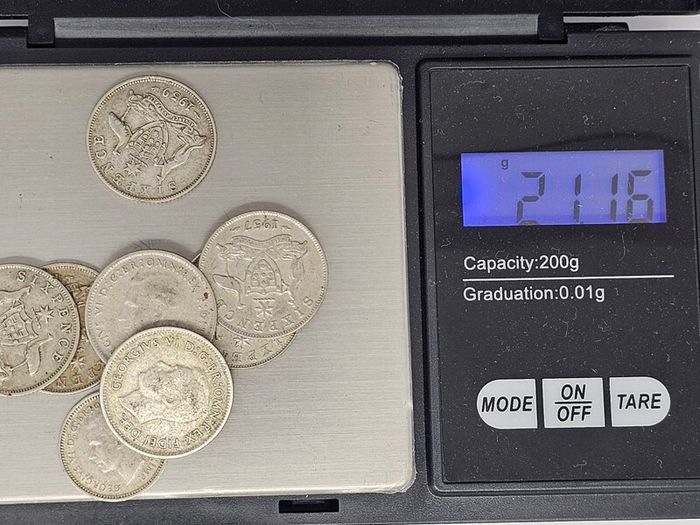 Australia Silver Mixed Dates Sixpence 6d and Threepence 3d Coin Lot x8