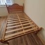 small double bed frame with mattress Image 3