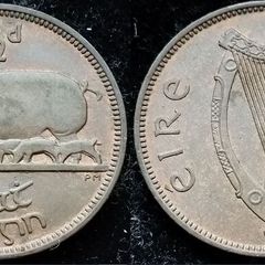 [#372] - Ireland 1942 | Half Penny | 1/2d | Sow | KM.10 | UNC