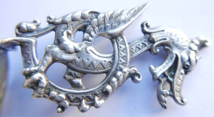 Antique 835 Silver Spoon, Highly Decorated Silver 835 - 26,5g
