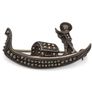Vintage 925 Sterling Silver & Marcasite Gondola Brooch Image 4