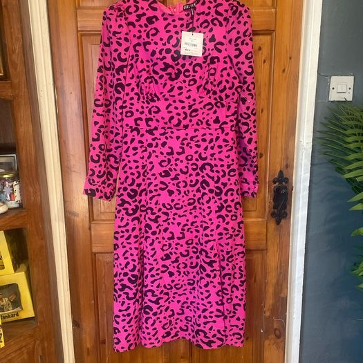 Beautiful girl in mind maxi dress
