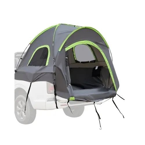 Pickup Truck Tent, Fit 5.5-6.0 ft Truck Tents for Camping, Waterproof PU2000mm 2-3 Person Sleeping Truck Bed Tent with Double Layer Design Windows