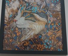 Cat Diamond Painting Framed