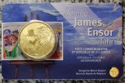 Belgium 2.5 Euro Base Metals Brilliant Uncirculated Coin 2024 - James Ensor Year - Belgian Coincard Catalog