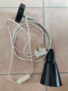 Black  Ikea KVART Wall Mounted Lamp